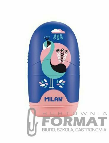 Temperówko-gumka Milan Capsule Peacock 2