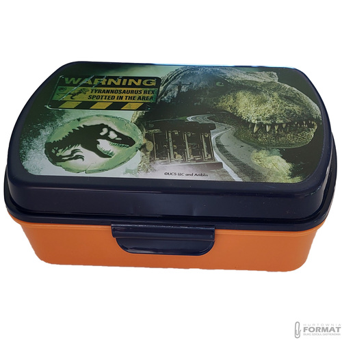 ŚNIADANIÓWKA PUDEŁKO ŚNIADANIOWE PARK JURAJSKI JURASSIC PARK 16x12x5 cm 2