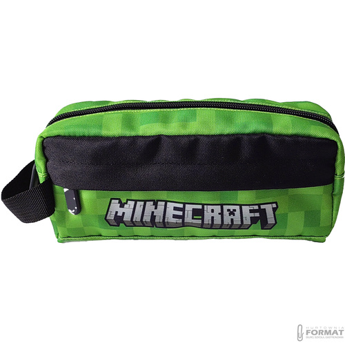 PIÓRNIK SZKOLNY DWUKOMOROWY SASZETA MINECRAFT KIDS EUROSWAN ZIELONY 5
