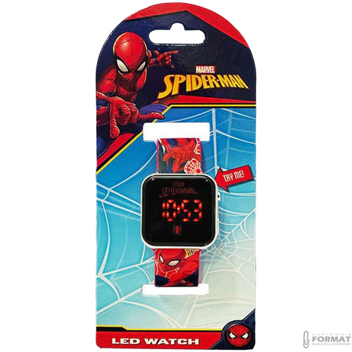 ZEGAREK CYFROWY LED NA RĘKĘ DLA DZIECI MARVEL SPIDERMAN V2 KIDS EUROSWAN 4