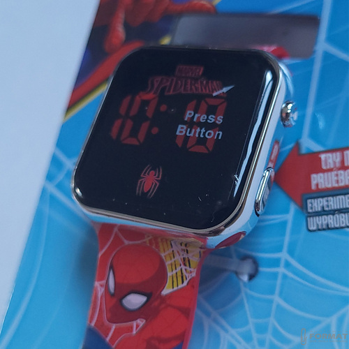 ZEGAREK CYFROWY LED NA RĘKĘ DLA DZIECI MARVEL SPIDERMAN V2 KIDS EUROSWAN 5