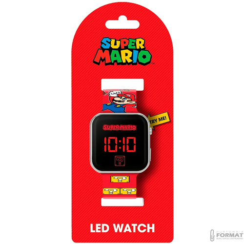 ZEGAREK CYFROWY LED NA RĘKĘ DLA DZIECI SUPER MARIO KIDS EUROSWAN 4