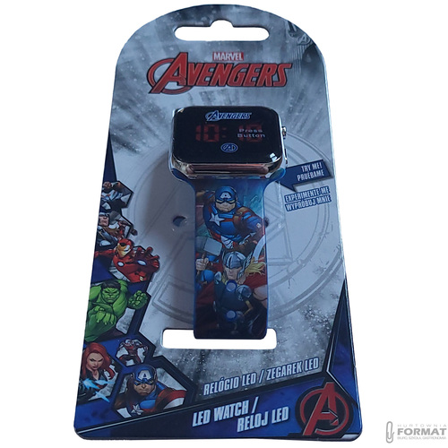 ZEGAREK CYFROWY LED NA RĘKĘ DLA DZIECI MARVEL AVENGERS KIDS EUROSWAN 9