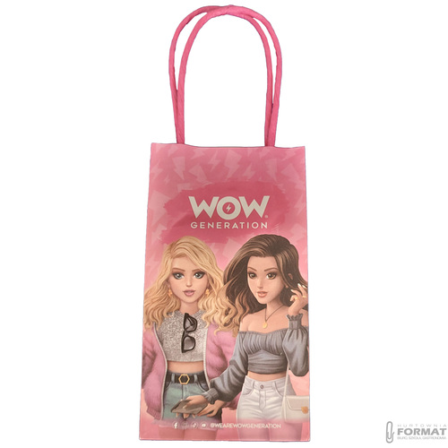 MAŁA TORBA PAPIEROWA PREZENTOWA 18x10x8 cm WOW GENERATION 8