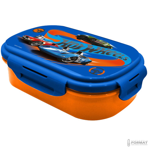 ŚNIADANIÓWKA PUDEŁKO ŚNIADANIOWE + SZTUĆCE HOT WHEELS 21x14x6 cm 4