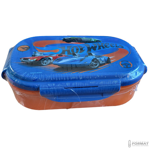 ŚNIADANIÓWKA PUDEŁKO ŚNIADANIOWE + SZTUĆCE HOT WHEELS 21x14x6 cm 5