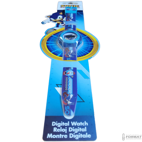 ZEGAREK CYFROWY DLA DZIECI SONIC THE HEDGEHOG KE02 ECO KIDS EUROSWAN 2