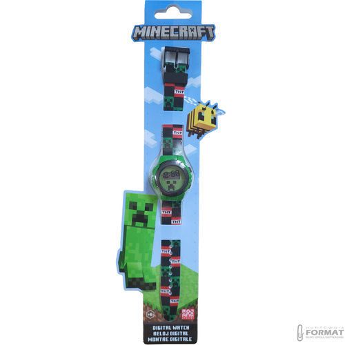 ZEGAREK CYFROWY DLA DZIECI MINECRAFT KE02 ECO KIDS EUROSWAN 6