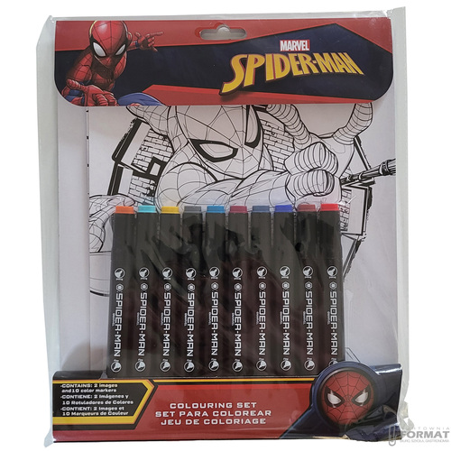 ZESTAW DO MALOWANIA PO NUMERKACH PISAKAMI SPIDER-MAN KIDS EUROSWAN 2