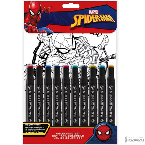 ZESTAW DO MALOWANIA PO NUMERKACH PISAKAMI SPIDER-MAN KIDS EUROSWAN 6