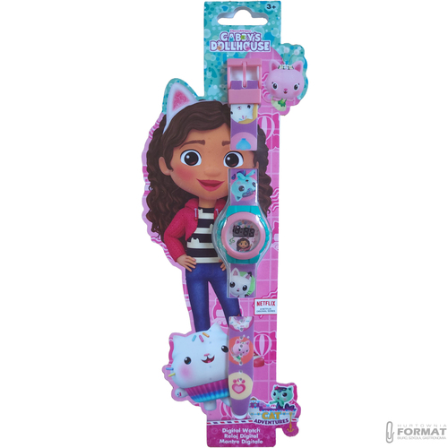ZEGAREK CYFROWY DLA DZIECI KOCI DOMEK GABI GABBY'S DOLLHOUSE KE02 ECO 6