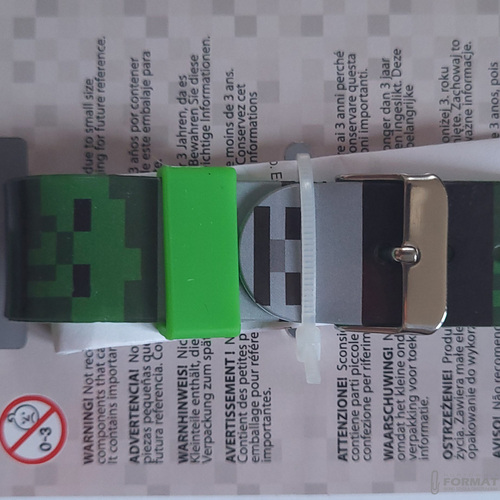 ZEGAREK CYFROWY LED NA RĘKĘ DLA DZIECI MINECRAFT GŁOWY MOBÓW KIDS EUROSWAN 6