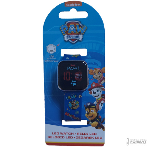 ZEGAREK CYFROWY LED NA RĘKĘ DLA DZIECI PSI PATROL PAW PATROL KIDS EUROSWAN 2
