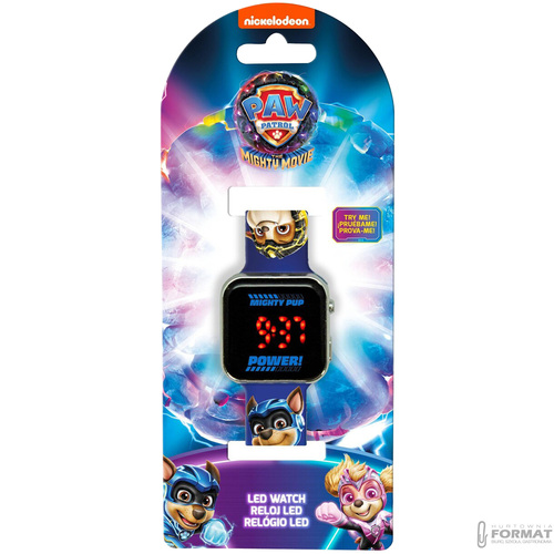 ZEGAREK CYFROWY LED NA RĘKĘ DLA DZIECI PSI PATROL PAW PATROL KIDS EUROSWAN 4
