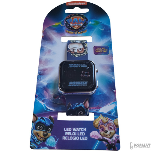 ZEGAREK CYFROWY LED NA RĘKĘ DLA DZIECI PSI PATROL PAW PATROL KIDS EUROSWAN 8