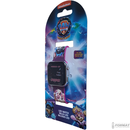 ZEGAREK CYFROWY LED NA RĘKĘ DLA DZIECI PSI PATROL SKYE KIDS EUROSWAN 8
