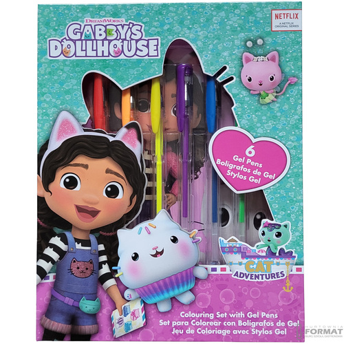 ZESTAW PIŚMIENNICZY KOCI DOMEK GABI GABBY'S DOLLHOUSE 7 ELEMENTÓW 2
