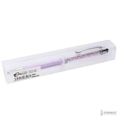 DŁUGOPIS Z TOUCH PEN RYSIK DO EKRANÓW TABLETÓW RÓŻOWY Z DIAMENTAMI 6