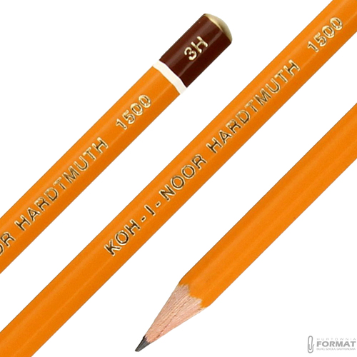 OŁÓWEK TECHNICZNY GRAFITOWY KOH-I-NOOR HARDTMUTH 1500 3H 4