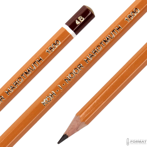 OŁÓWEK TECHNICZNY GRAFITOWY KOH-I-NOOR HARDTMUTH 1500 4B 4
