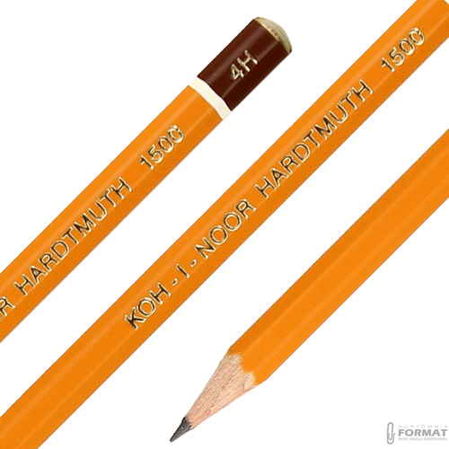 OŁÓWEK TECHNICZNY GRAFITOWY KOH-I-NOOR HARDTMUTH 1500 4H 4