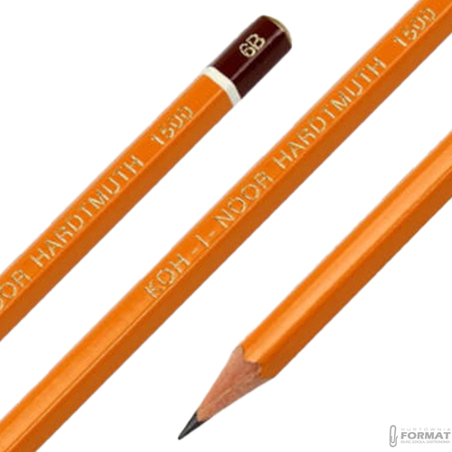 OŁÓWEK TECHNICZNY GRAFITOWY KOH-I-NOOR HARDTMUTH 1500 6B 4