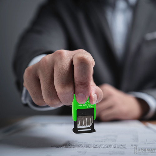 PIECZĄTKA DATOWNIK COLOP S120 CYFRA DATA DZIEŃ MIESIĄC ROK ZIELONY 9