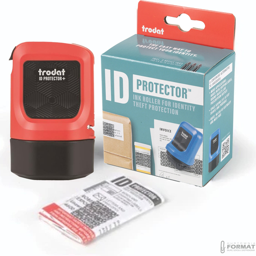 PIECZĄTKA TRODAT ID PROTECTOR 3w1 DO LISTÓW KARTONÓW OCHRONY DANYCH ROLLER 10