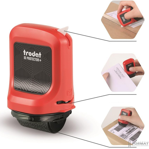 PIECZĄTKA TRODAT ID PROTECTOR 3w1 DO LISTÓW KARTONÓW OCHRONY DANYCH ROLLER 11