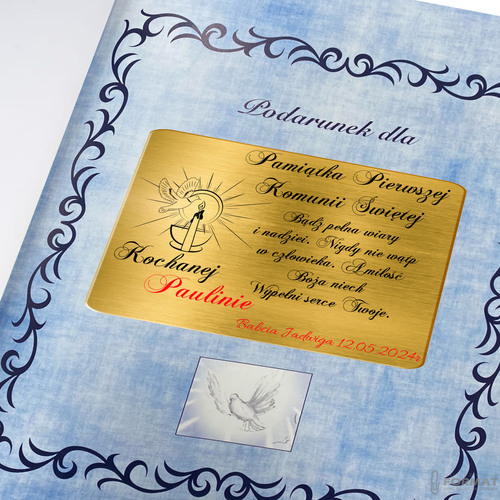 BIBLIA DLA DZIECI PREZENT KOMUNIA CHRZEST DZIEWCZYNKI CHŁOPCA +GRAWER 19