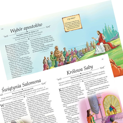 BIBLIA DLA DZIECI PREZENT KOMUNIA CHRZEST DZIEWCZYNKI CHŁOPCA +GRAWER 21