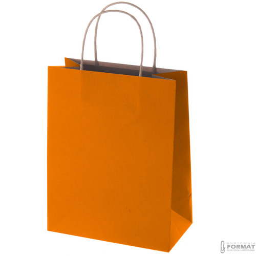 TORBA PAPIEROWA POMARAŃCZOWA A4 240/100/320  4