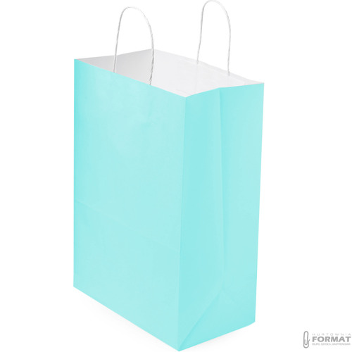 TORBA PAPIEROWA ZIELONA PASTELOWA A4 240/100/320  6