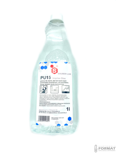 SAUBER PU15 PŁYN DO MYCIA SZYB UNIWERSALNY 1L 2