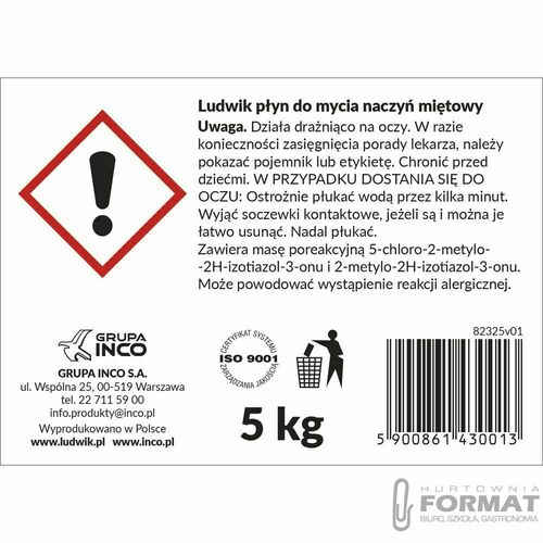 Płyn do naczyń Ludwik 5L Mięta 2