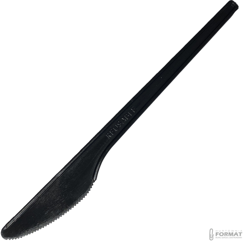 100 szt., Noże, PS, 17 cm, kolor: czarny, B/SUP 2
