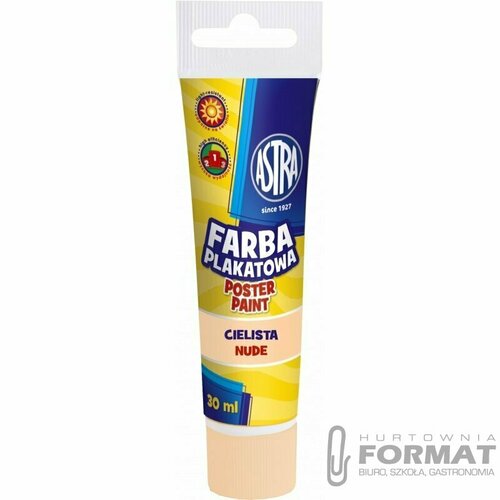 Farba plakatowa Astra, cielista 30 ml 3