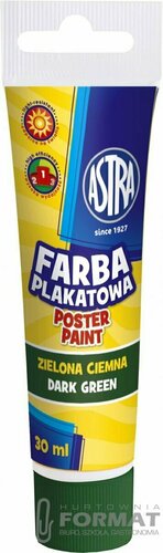 Farba plakatowa w tubce - ciemnozielona 30 ml 3