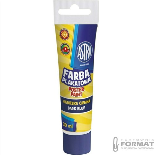 Farba plakatowa Astra, ciemnoniebieska 30 ml 3