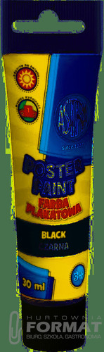 Farba plakatowa Astra, czarna 30 ml 5