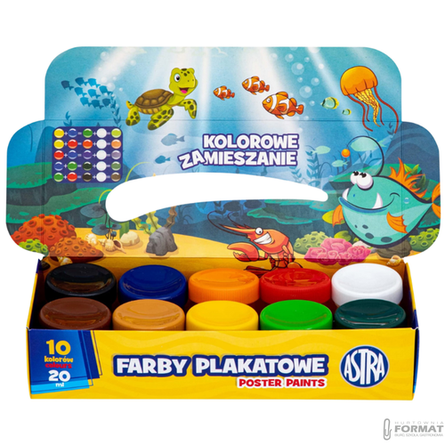 Astra, Farby plakatowe: 10kolx20 ml 3