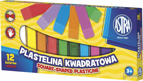 PLASTELINA ASTRA 12 KWADRATOWA 3
