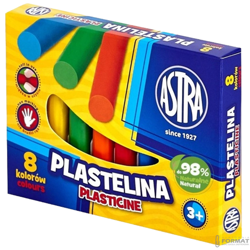 Plastelina ASTRA 8 kolorów 2