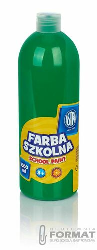 Farby plakatowe Astra szkolne kolor: zielony 1000ml 1 kolor. 2