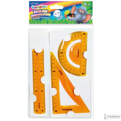 Zestaw geometryczny BAMBINO 3 elementy 15 cm FLEXI 4