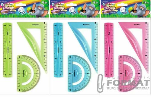 Zestaw geometryczny BAMBINO 3 elementy 15 cm FLEXI 5