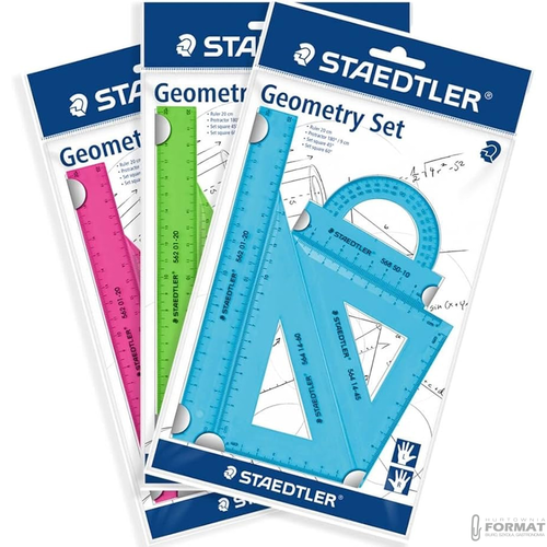 Zestaw geometryczny Staedtler, 4-ro częściowy, 5