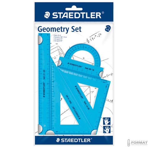 Zestaw geometryczny Staedtler, 4-ro częściowy, 6