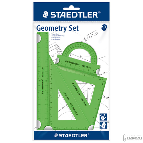 Zestaw geometryczny Staedtler, 4-ro częściowy, 7