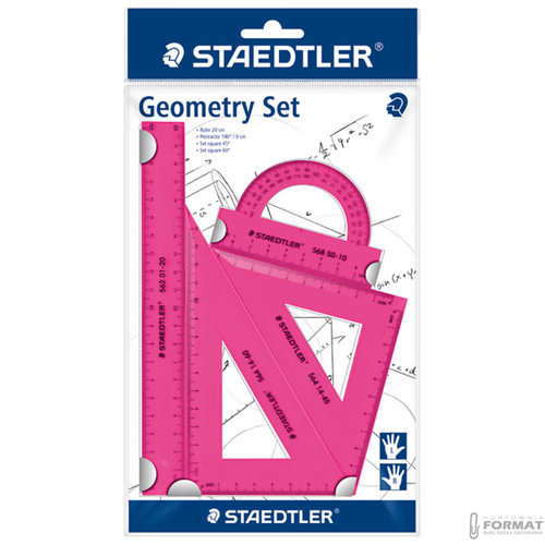 Zestaw geometryczny Staedtler, 4-ro częściowy, 8
